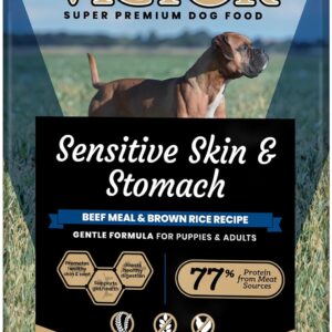 VICTOR Super Premium Dog Food — Sensitive Skin and Stomach — Beef Meal & Brown Rice Recipe Dry Kibble — Gluten Free, No Chicken, Ideal for Dogs with Allergies — Adult and Puppy Food, 30 lb : Health & Household