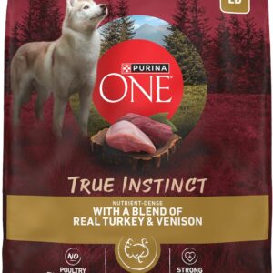 Purina ONE True Instinct With A Blend Of Real Turkey and Venison Dry Dog Food - 15 lb. Bag : Pet Supplies
